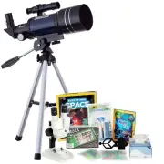Kids Telescope Space Watcher Series 15-150X 300x70mm Compact Telescope Kit 8