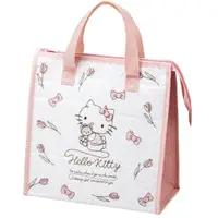 在飛比找PChome24h購物優惠-Hello Kitty 方形不織布保冷便當袋 (白粉鬱金香款