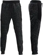 [FIL] Men’s Cuffed Fleece Track Pants w Zip Pockets Marle Jogger Sweatpants