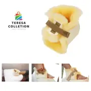 100% Medical Sheepskin Heel Cushion Bootie - Soft Lambswool Heel Protectors f...