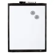 Quartet 36x28cm Basics Magnetic Whiteboard Reminder Board Memo w/ Pen/Marker BLK