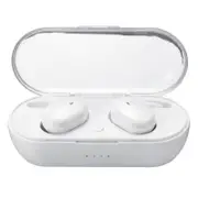 [bluetooth 5.0] TWS4 Wireless Earphone Noise Cancelling Stereo Bilateral Calls Headphone with Charging Box WHITE COLOR
