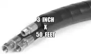 Pro-Tec-To Wrap 3 inch I.D. X 50 Feet Spiral Hose Wrap - Black