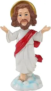 Jesus Bobble Head for Car Dash,Religious Statue Resin Bobblehead for Dashboard - Decoration Figures, Jesus Collection Figurines for Bedroom, Living Room Decor