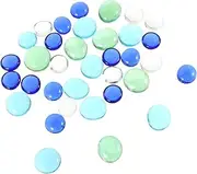 ABOOFAN 3 Fish Tank Decorative Flat Beads Balls Stones for Garden Landscaping Plant Pebbles Gemstone Tanks Stone Layout Decors Aquarium Substrate Aquarium Decorations Rock Gravel Glass
