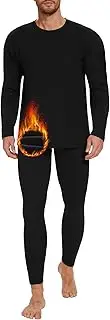 [OBFUN] Thermal Underwear for Men Long Johns Set - Fleece Lined Base Layer for Cold Weather Winter Clothes