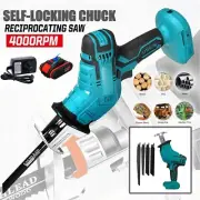 Electric Chainsaw Cordless Battery Rechargeable Wood Cutter Saw for 18V Makita