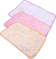 VILLFUL 3pcs Guinea Pig Bedding Blankets Soft Flannel Reusable Blankets for Small Animals Machine Washable for Hamsters Cozy Sleep Mats