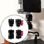 Fluid Head Pan Tilt Head Monitor Holder Mount Rod Clamp Small Head Mini Tripod
