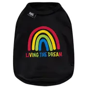 DGG Dog T-Shirt Living the Dream Large