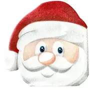 TWO INDIVIDUAL NAPKINS Decoupage Paper-Lunch- Santa