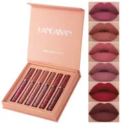 HANDAIYAN 6PCS Matte Lipstick Set Waterproof Long-Lasting Lipstick Beauty Cosmetic Make Up Dark Colour��A#/B#)