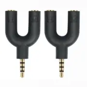 3.5mm TRRS Auditory Splitter For Cellphone Computer 3.5mm TRRS Headsets Micropho