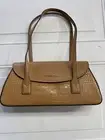 MICHAEL KORS KATYA MEDIUM SHOULDER BAG MK DEER CROC PATENT LEATHER Tan NWT $598