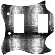 SG Standard Pickguard Custom Gibson Graphical Guitar Pick Guard The Shroud BW