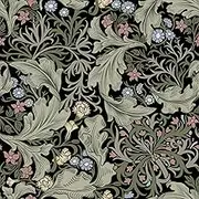 practicalWs Vintage Peel and Stick Wallpaper Boho William Morris Floral Wallpaper for Bathroom Self Adhesive Contact Paper Stick on Wallpapers for Living Room Drawers Wall Backsplash 17.7in*118in