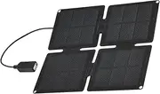 Solar Charger, Efficient Solar Panel Charger, Foldable Multifunctional High-Efficiency Camping Accessories for Fans Security Camera Supply Monitor Phone Outdoor Devices