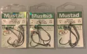 3 Packs Mustad Ultra Point Extra Wide Gap Bass Hook 4/0