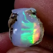 06.40Ct Natural AAA+ Ethiopian "Play-Of-Color" Fire Opal Rough Pleasant Gemstone
