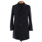 Luigi Bianchi Mantova NWT Wool / Cashmere Top Coat Size 48R (Small US) In Blue