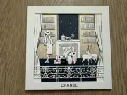Authentic Chanel Vip Holiday Greeting Postcards cards envelopes Coco Logo New