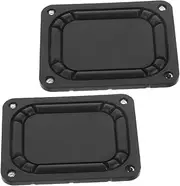 CTIRCHIU 2pcs Speaker Diaphragm Replacement Iron Subwoofer Passive Diaphragm Plate Loudspeaker Diaphragm Plate Black Diaphragm for Speaker