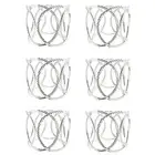 6pcs Napkin Holders Eco-friendly Long Lasting Table Decoration Napkin Rings Iron