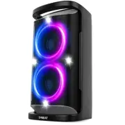 Portable Bluetooth Party Speaker: 160W Peak Powerful Loud Sound Deep Bass Wir...