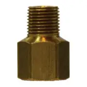 16117 Adapter, 1/8 in Double Compression Threaded Sleeve x 1/4 in MIP, Brass