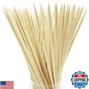 Bonsucee 6" Bamboo Skewers (100PCS) for Grilling, BBQ, Shish Kebobs, Fruit, A