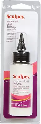 Polyform Liquid Liquid Polymer Oven-Bake Clay, Translucent, 2 Oz. Bottle, Great