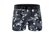 Crazy Boxer Disney Mickey Mouse In Black and White Boxer Briefs