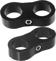 MAGICLULU 2Pcs Hose Separator Clamp Dual Clip for Automotive Fuel Line Easy Installation Hose Mounting Clamp for Enhanced Vehicle Performance