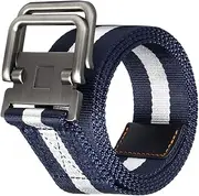 [BESPORTBLE] Djustable Length Nylon Belt by Strong Metal Buckle for Outdoor Work or Daily Wear