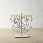 Michael Aram Pomegranate Silver and Gold Menorah