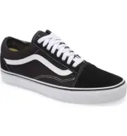 Vans Brand New Unisex Classic Black/White Old Skool Sneakers Skate Shoes