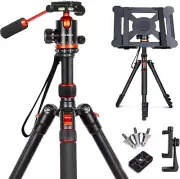 Tripod for Camera with Handle, 2 In1 Camera Tripods & Monopods with Removable Tr