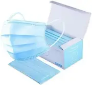 100 piece Individually Wrapped Disposable Face Masks 3Ply Earloop Mouth Cover