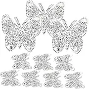YOSADIER 10Pcs Decorative Sewing Patches Multi Function Embroidered for Clothes Bags and Accessories Heat Transfer Patches