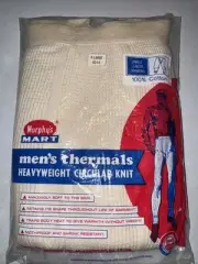 Vintage Murphys Mart Thermal Underwear XL (42-44) Medium Weight Ankle Length