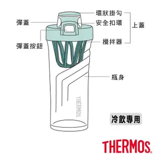 【THERMOS膳魔師】彈蓋搖搖杯500ml(TP4086M)