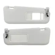 2PCS Car Sun Visor Sunshade W/Mirror Gray Right Side For Mazda CX-9 2010-2015 (for: Mazda)