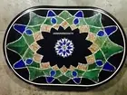 3'x2' black Marble Dining Coffee Corner Center inlay Table Top antique Mosaic e1