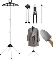 YDCZTYGY Standing Steamer Coat Hanger Scalable Rotary and Foldable Portable Steam Ironing Board Rack (Rack and Ironing Board)