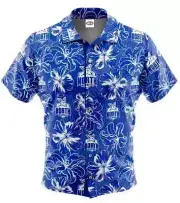 North Melbourne Kangaroos AFL Mens Hawaiian Shirt Sizes S-5XL BNWT