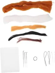 MUELODSIC 2 Sets DIY Needle Felting Material Kit of Cat Shape Crafts Complete Starter Kit for Safe Fun Crafting Experience Craft Lovers Year Celebrations