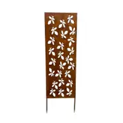 Willow & Silk Rust Laser-cut Garden Screen Stake Home Decor/Ornament 45x150cm