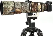 ROLANPRO Waterproof Lens Cover Camouflage Rain Cover for Sony FE 200-600mm F5.6-6.3 G OSS Lens Protective Case Guns Clothing-#18 Dark Black Waterproof