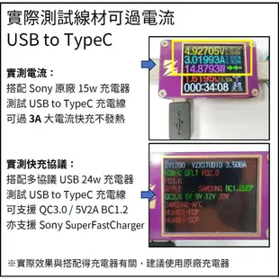 全新 索尼Sony 原廠UCB24 UCB20/ PD雙頭 / TYPE C / 1m-1.5m新款傳輸線充電線