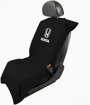 [Seat Armour] SA100HONB Officially Licenced Honda Black Car Seat Protector Towel